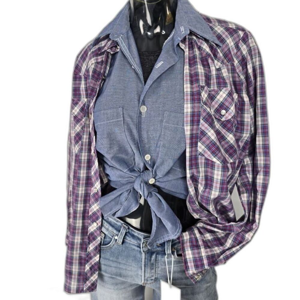 Lee Vintage Pink Plaid Pearl Snap Shirt Western Rodeo Country Women's Size 12